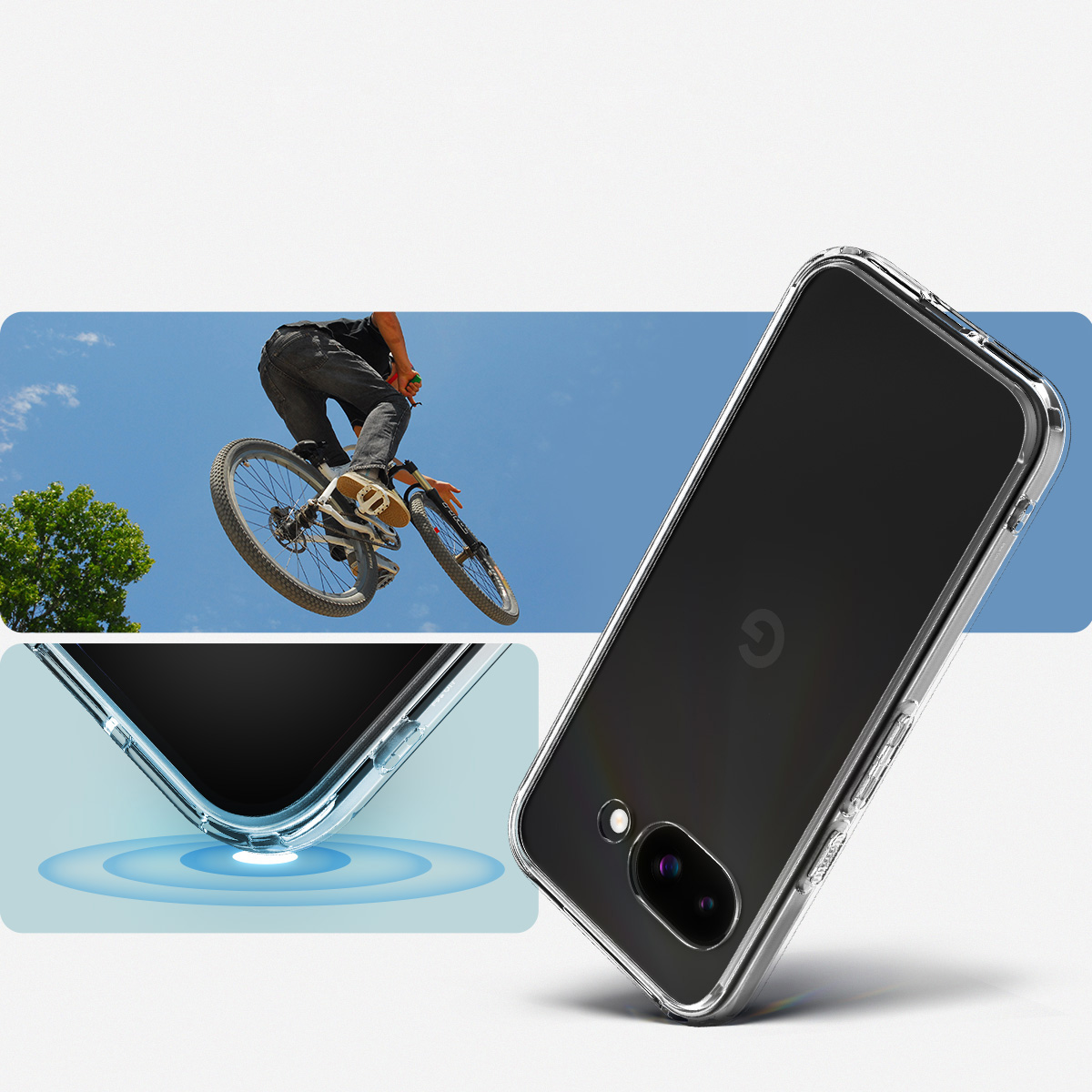 Etui Spigen Ultra Hybrid do Google Pixel 9A, przezroczyste